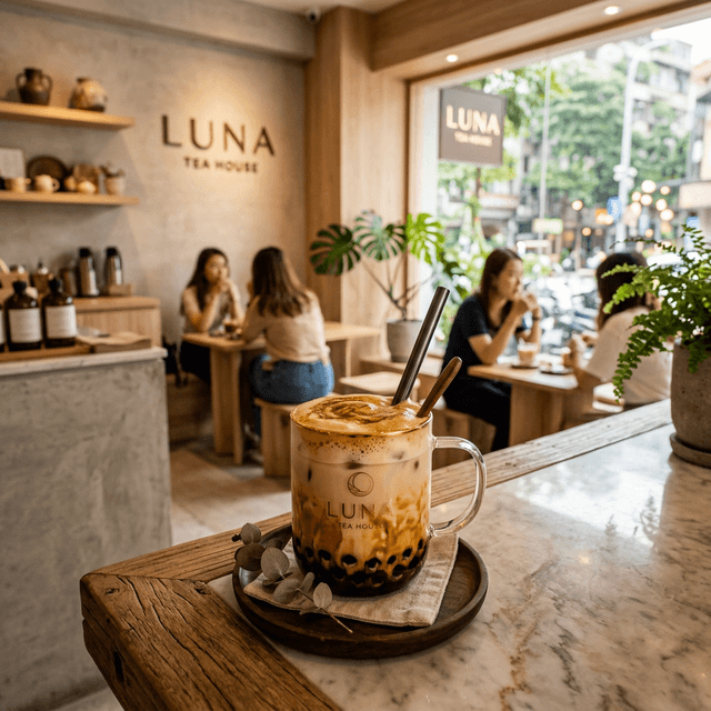 Matcha Berry Latte